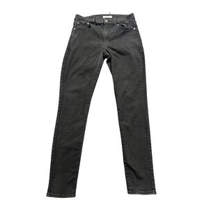 Levi's 721 High Rise Skinny Jeans Womens 31 Black Stretch Denim Pants 30x30